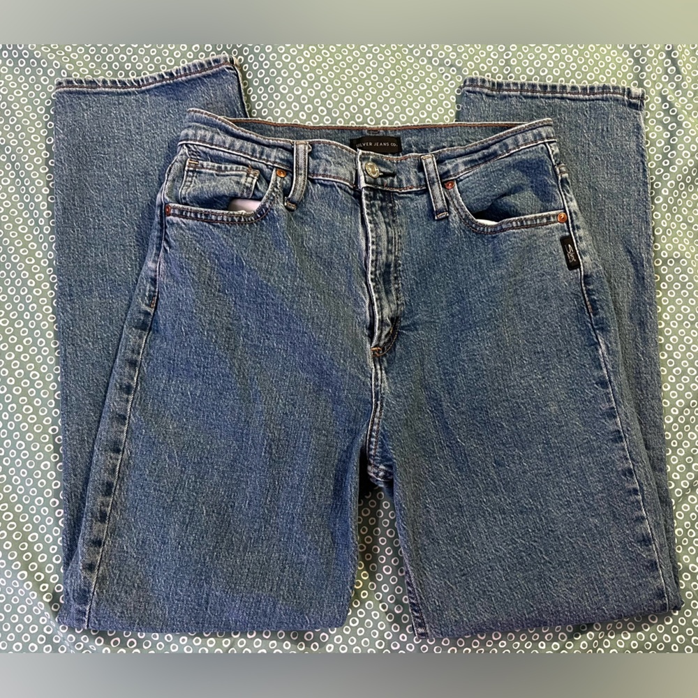 Silver jeans mom pants